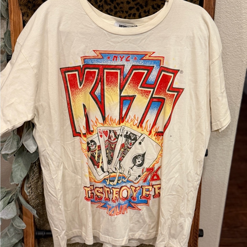 Daydreamer KISS Cream 'Destroyer' Graphic Kids Tee